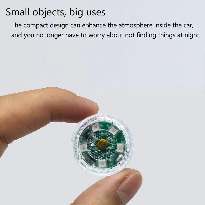 Mini-Auto-Touch-Leuchten, LED-Innenbeleuchtung, kabellose Umgebungsleuchten mit Batterie, Auto-Touch-Leuchten