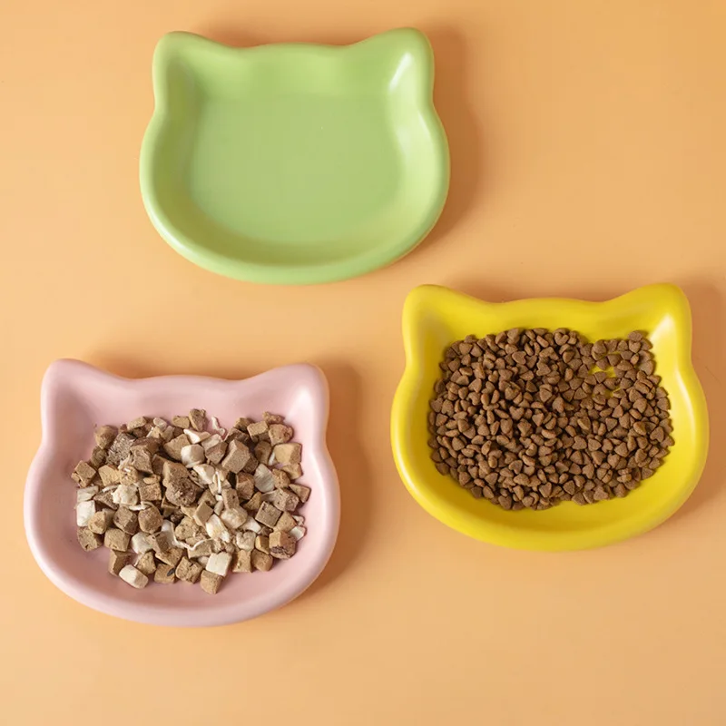 4-Color Anti-Black-Chin Pet Bowl — Premium Cat Food Dish for Wet Food, Canned Treats and Daily Home Use