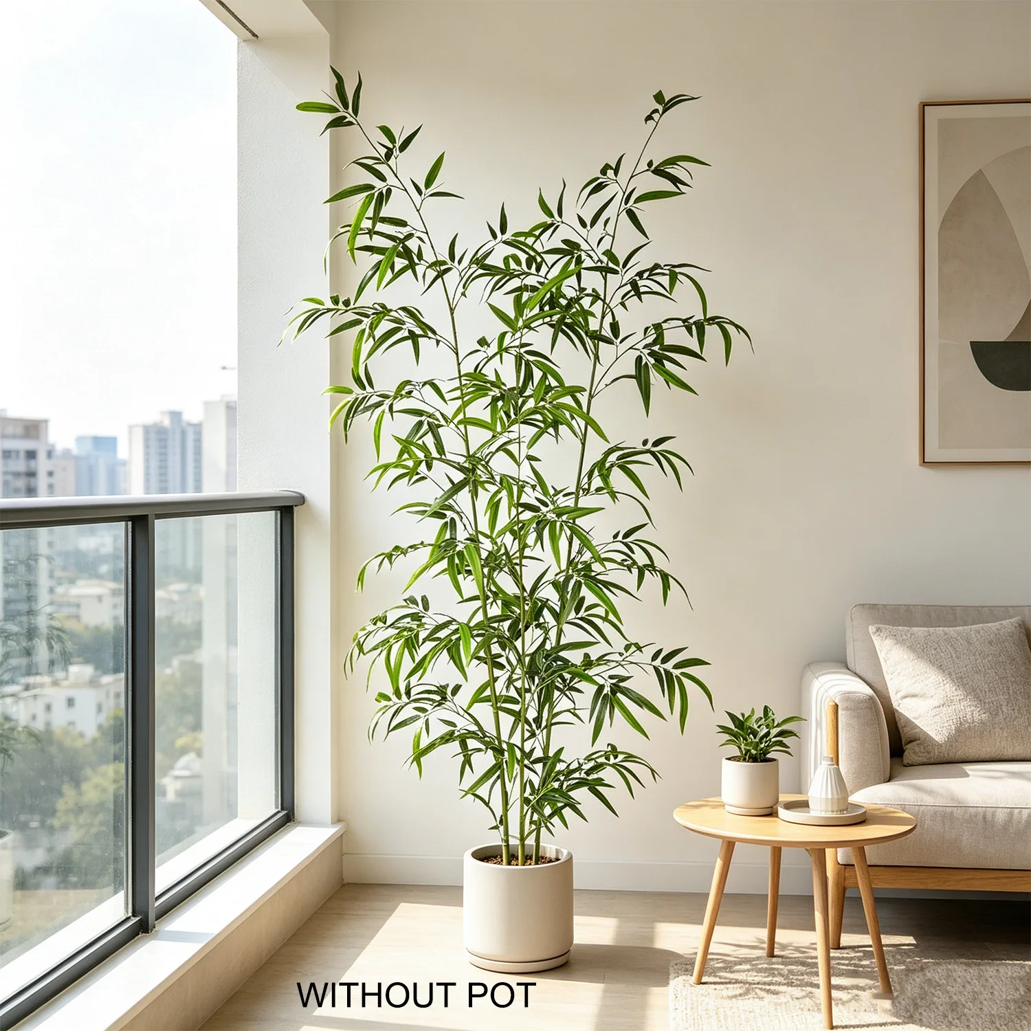 Dracaena Marginata - أغصان خيزران خضراء اصطناعية بطول 130-210