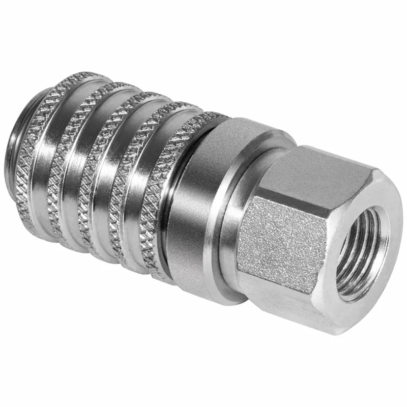 Porta de teste hidráulica de aço PD242 série PD e acoplador de conexão rápida de equipamento de diagnóstico com tubo rosqueado fêmea-TFBC