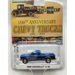 Diecast 1:64 Scale 13-1988 S-10 Truck Alloy Car Model Collection Souvenir Display Ornaments Vehicle Toy