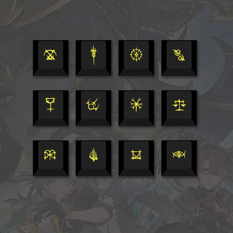 

Phaanon Cipher Hyacinthia Twelve Titans anime Customized Lightproof R4 Keycaps