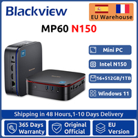 Blackview NEW MP60 N150 Mini PC Windows 11 PC 16GB 512GB SSD Support 4K UHD Display Doble HDMI Dual-Band WIFI Intel UHD Graphics