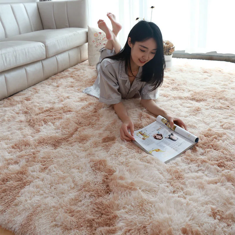 Shaggy Carpets Living Room Soft Plush Floor Fluffy Mats Kids Room Large Rug For Bedroom Bedside Children's Play Rugs