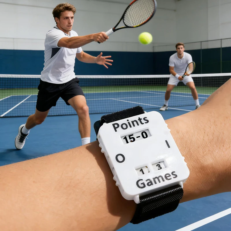 Tennis Wrist Score Counter Watch Strap Ornament Outdoor Sports Cricket Baseball Field Score Decoration Cute Gifts For Boys Girls