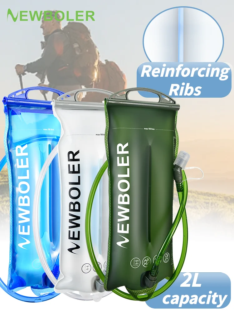AliExpress NONE NEWBOLER Water Bladder Hydration Backpack 2L Capacity PEVA Water Bag Reservoir For Running Cycling Hydration Water Storage Bag