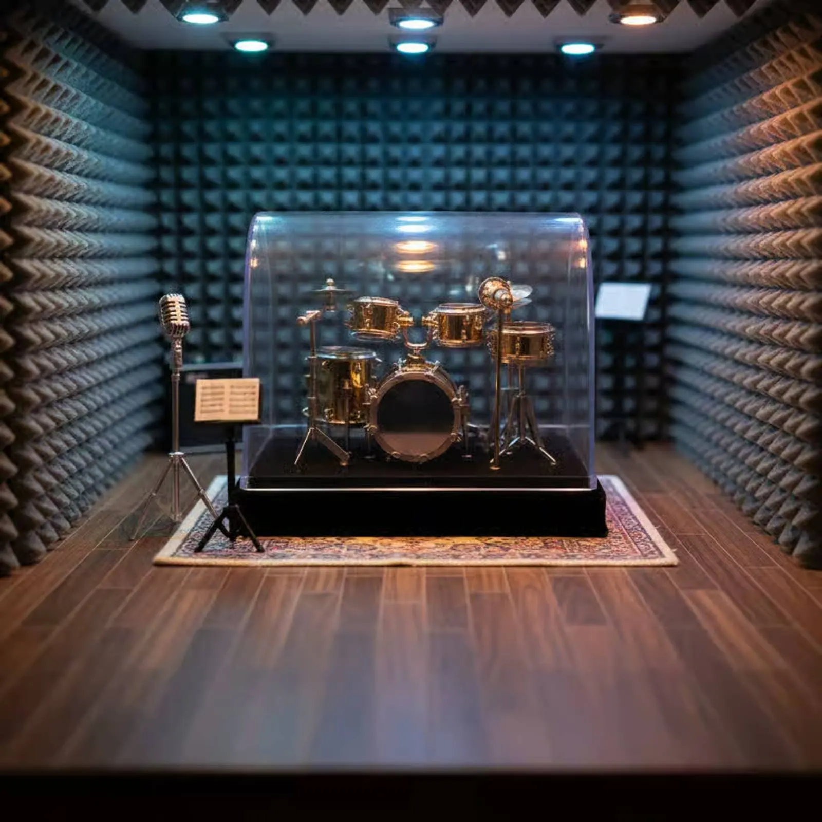 

Miniature Drum Set Model Gift Idea BJD Drum Model for OB11 Collectors
