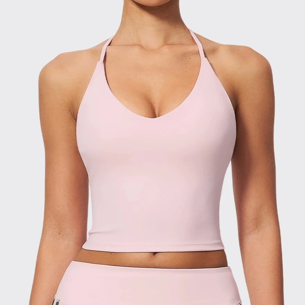 Women Yoga Vest Sport Bra Gym Clothing Fitness Push Up Sport Underwear Breathable Shockproof Workout Running Women Yoga Tank Top