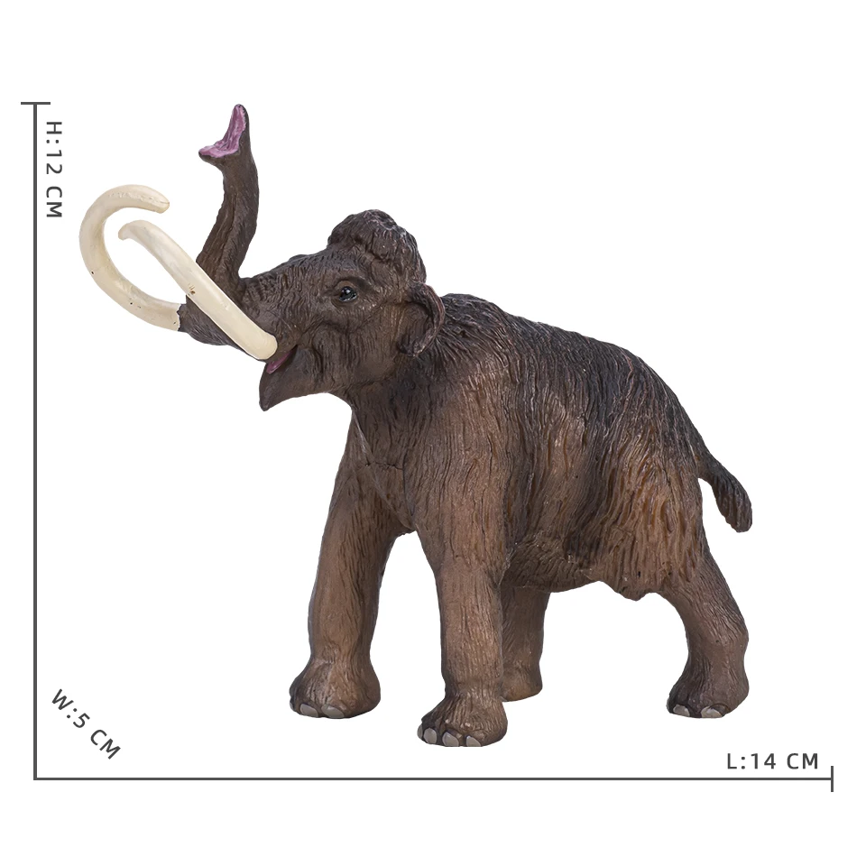 Simulation Mammut Modell Wollige Nashorn Eiszeit Säbel Zahn Tiger Pädagogisches Kinder Spielzeug Action-figuren Sammlung Kinder Geschenk – Detail 9