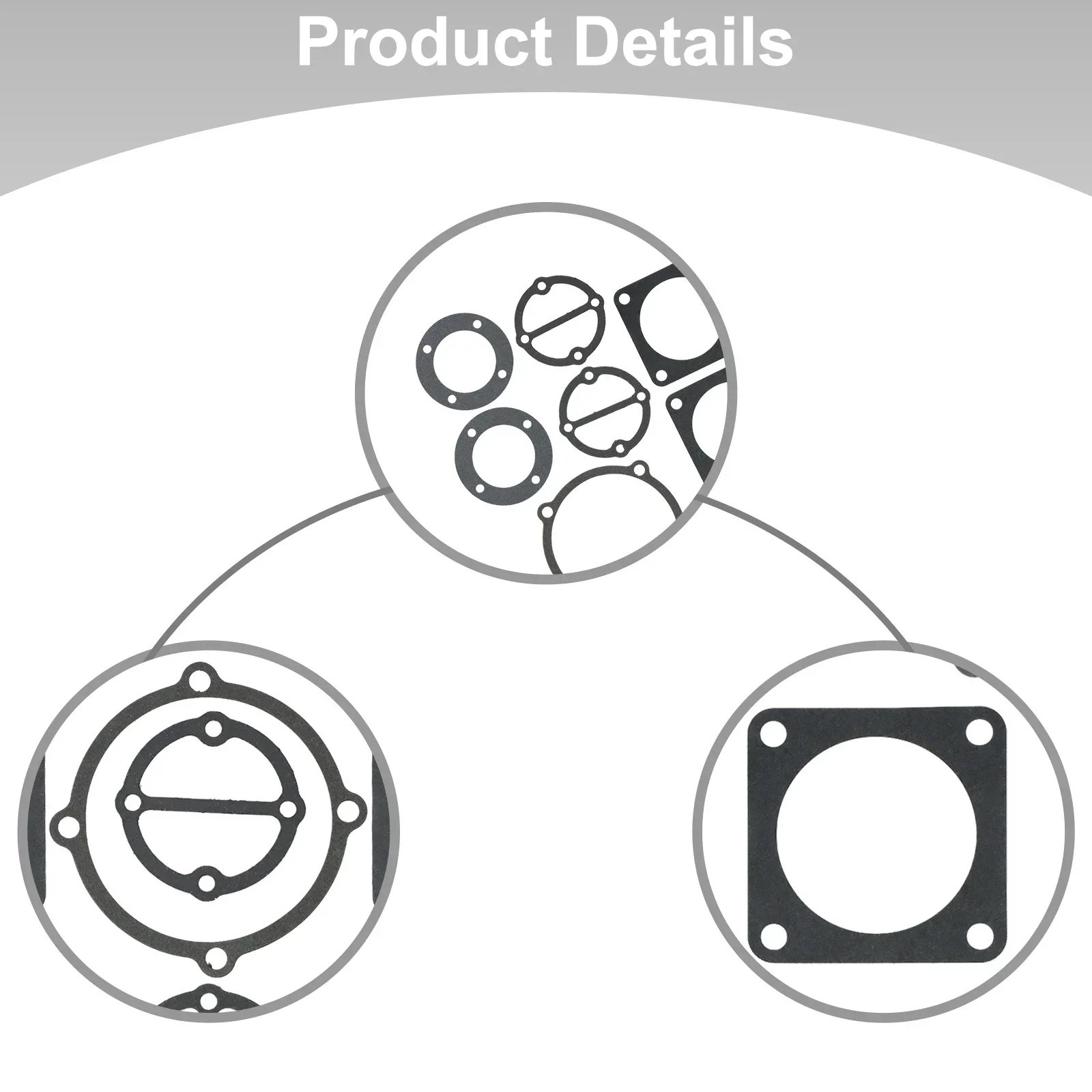 7 In 1 Air Compressor Cylinder Head Base Valve Plate Gaskets Washers Pad Air Compressors Accessories Pneumatic Parts