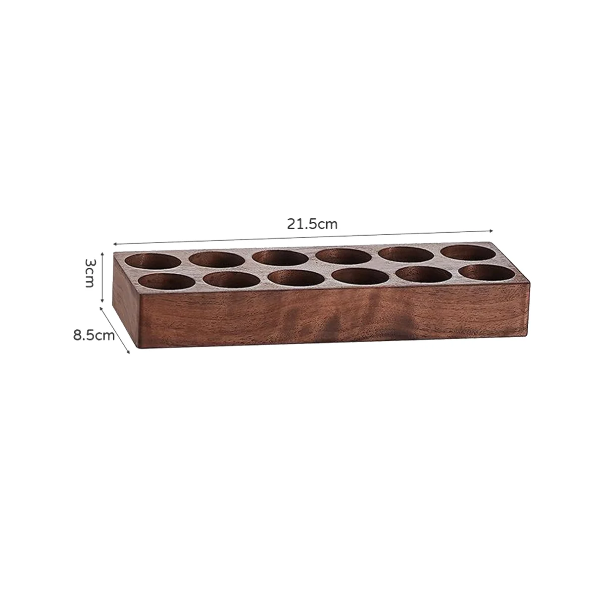 12PCS Coffee Bean Storage Tubes Coffee Bean Cellar Wooden Display Stand and Funnel Espresso Accessories