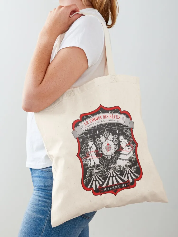 The Night Circus Tote Bag Women's beach bags handbag custom canvas bag large size bags