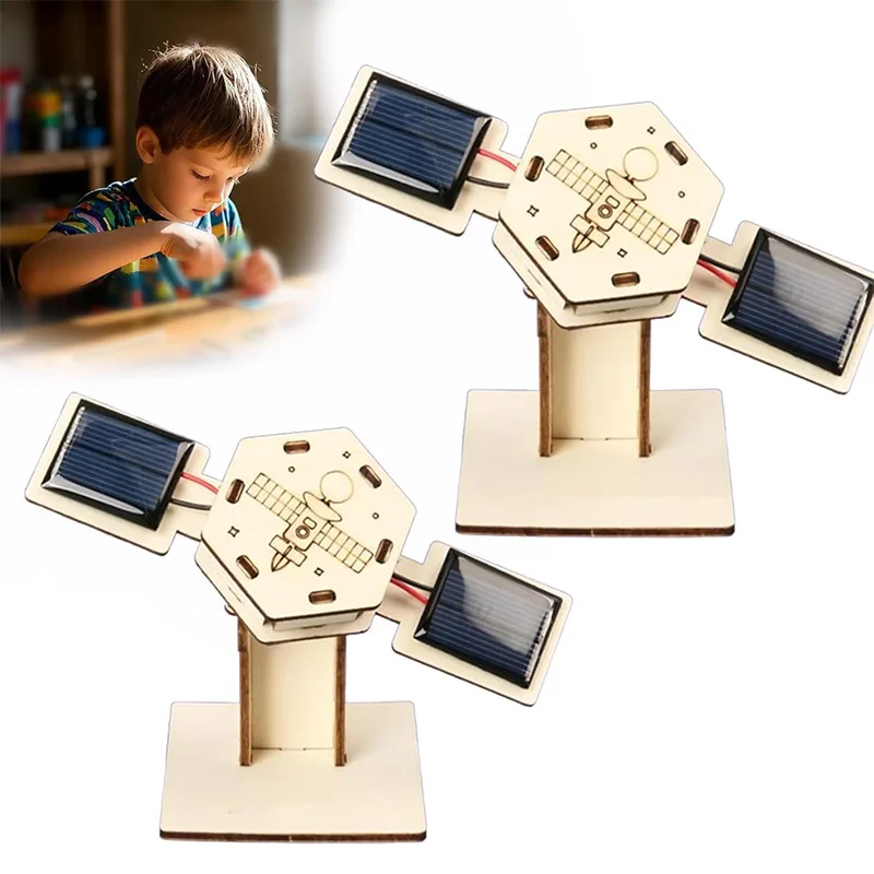 

Creative Artificial Satellite Space Models DIY Technology Small Production Handmade Assembly Kit for Children Assembly Toy Gifts