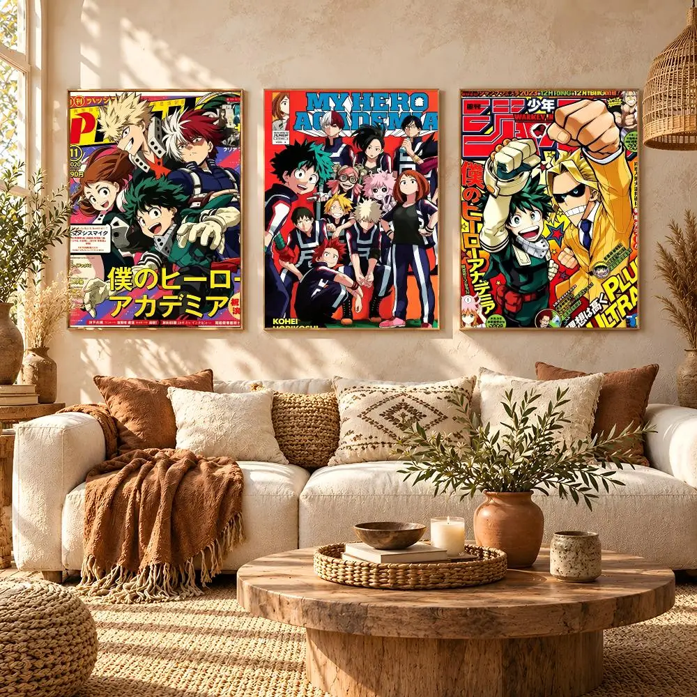 character Bakugo Katsuki Poster Poster HD Printing Boho Aesthetic Style Wall Art Home Decor For Living Room Bedroom Gift