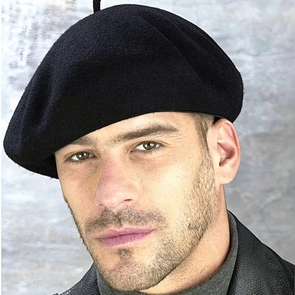 Winter Wool Beret Hat Women Vintage French Style Painter Cap Elegant Warm Headwear For Qinggege Casual Solid Color Bonnet