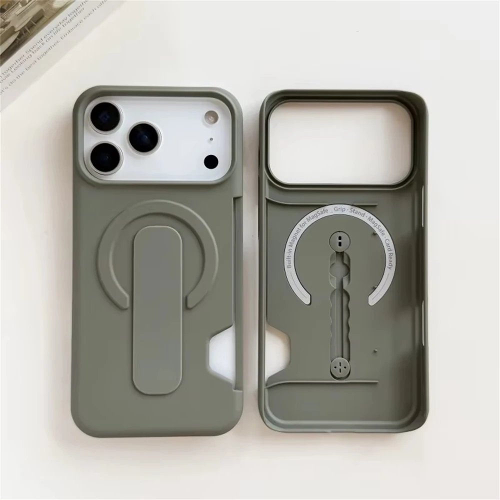 Luxury Candy Color Wallet For Magsafe Matte Case for iPhone 17 16 15 14 13 Pro Max Magnetic Wireless Charging Frameless Cover view 5