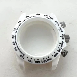 Boîtier de montre en verre saphir 39mm, boîtiers de mouvement à quartz VK63