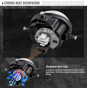 2個30W汽車LED透鏡霧燈組件,8000流明,12V,適用於馬自達2 Demio 2007-2017款 10 最佳銷售 馬自達Demio霧燈 - №1