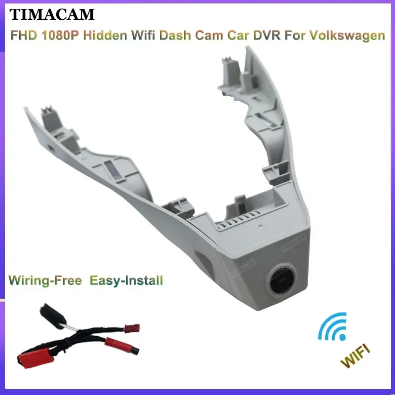 

TIMACAM For Volkswagen VW T-Roc AC7 A11 2017 2018 2019 2020 2021 2022 Video Recorder Dash Cam Camera FHD Car Dvr Plug and Play