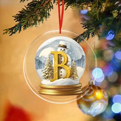 2d Christmas Tree Decoration 26 Letters Yellow Crystal Ball Acrylic Car Ornaments Christmas Tree Ornaments Home Decorations