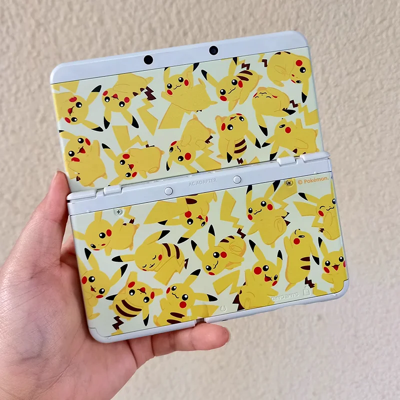Pokémon Pikachu NEW 3DS Console Case Replacement Shell Replacement Shell AE Shell No Pattern on the Side