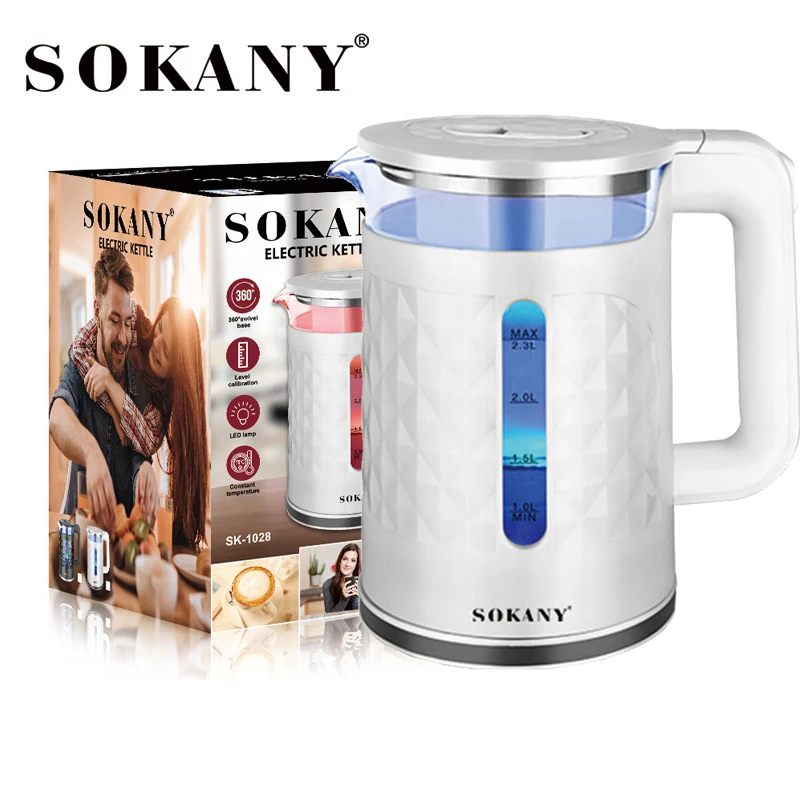 

SOKANY 1028 Electric Kettle 2.3L 2000W 220V Automatic Constant Temperature Kettle Automatic Off Electric Water Kettle