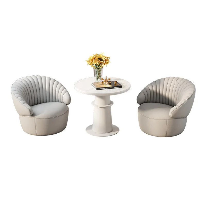 Light luxury hotel reception sofa one table four chairs business office negotiation table and chair combination