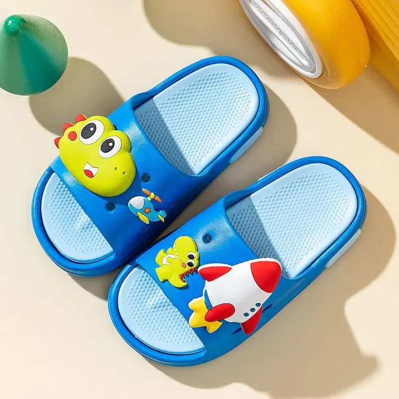 الأطفال المفتوحة تو جميل الكرتون النعال لينة وحيد عدم الانزلاق خفيفة الوزن النعال المنزل شباشب حمام شباشب لخارج المنزل #1