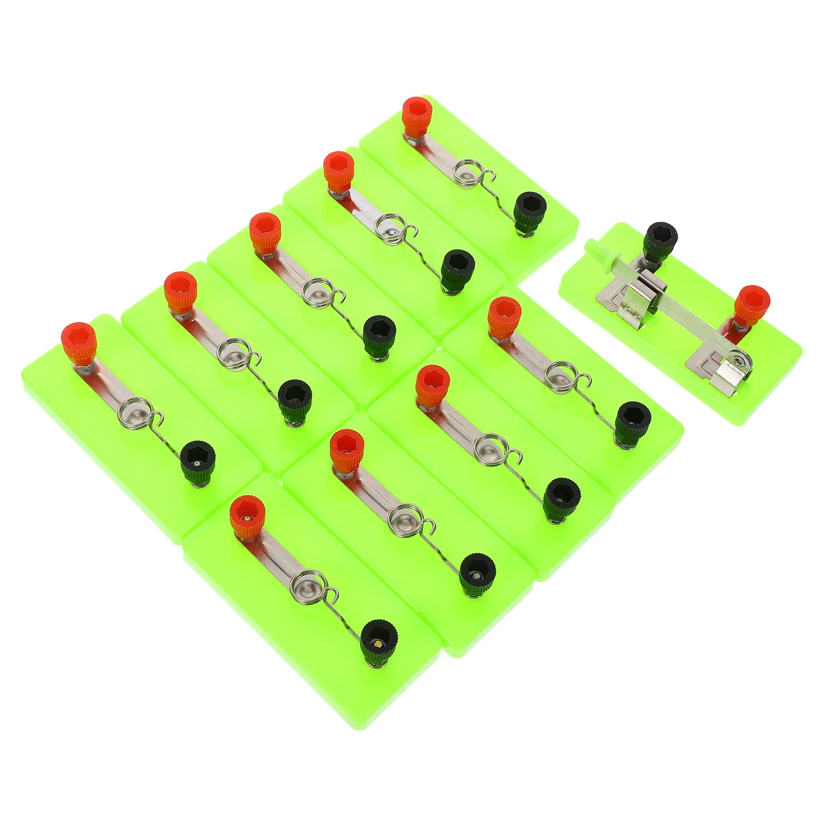 

10Pcs Physics Light Base Electricity Kit for Student Experiment Teaching Aids Electrical Circuit Science Lab Supplies