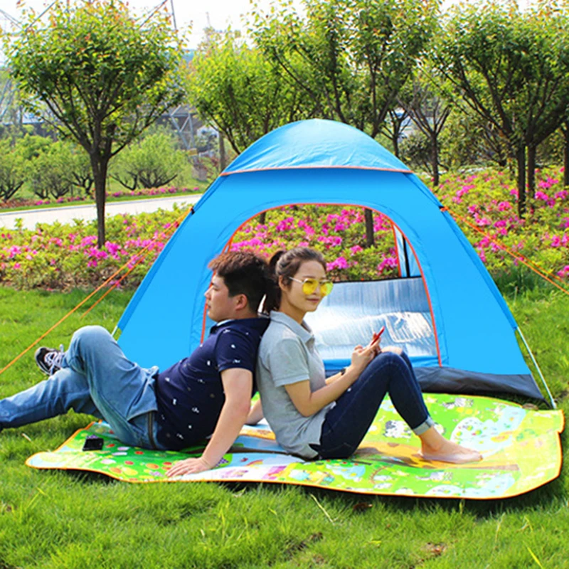 Camping Tent Waterproof Outdoor Camping Tour Tents Portable Beach Shade Sun Shelter Ultralight Windproof Outdoor Camping Tentage