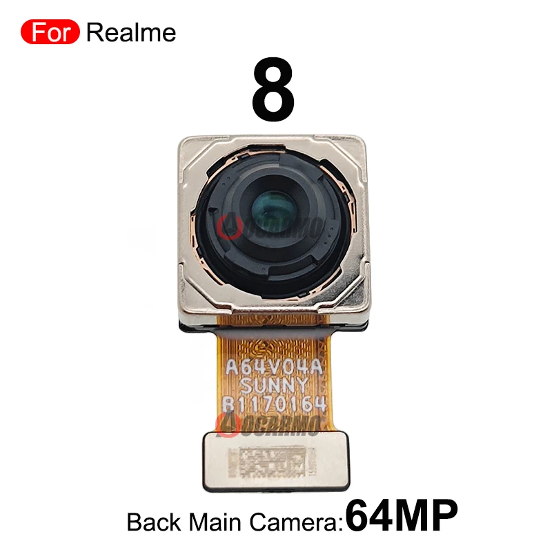 Replacement Parts For Realme 6 6Pro 6S 6i 7 8i 8 Pro 48MP 64MP 50MP 108MP Back Main Rear Camera Module Flex Cable Repair