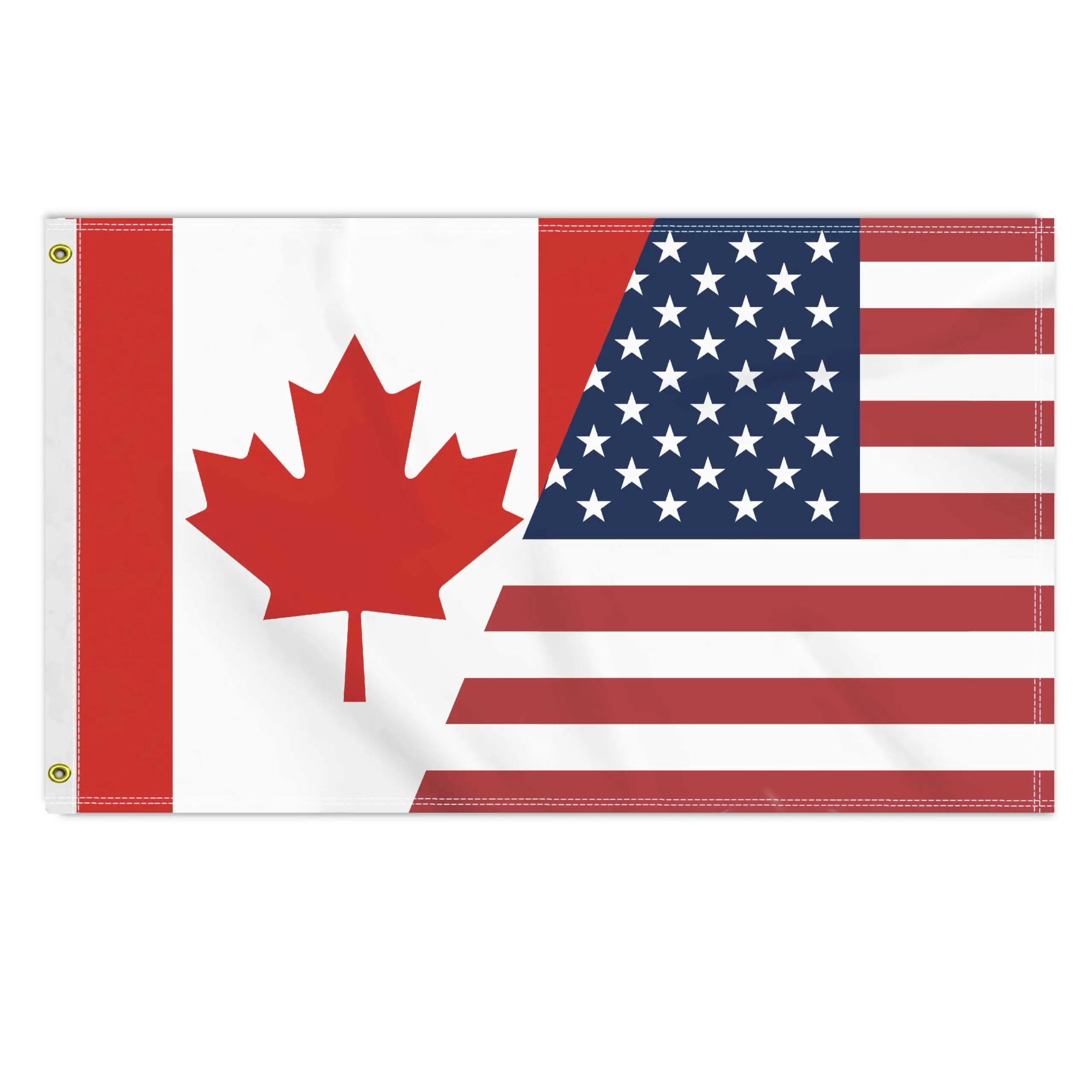 Flagnshow 100% Polyester USA Canada Friendship Flag