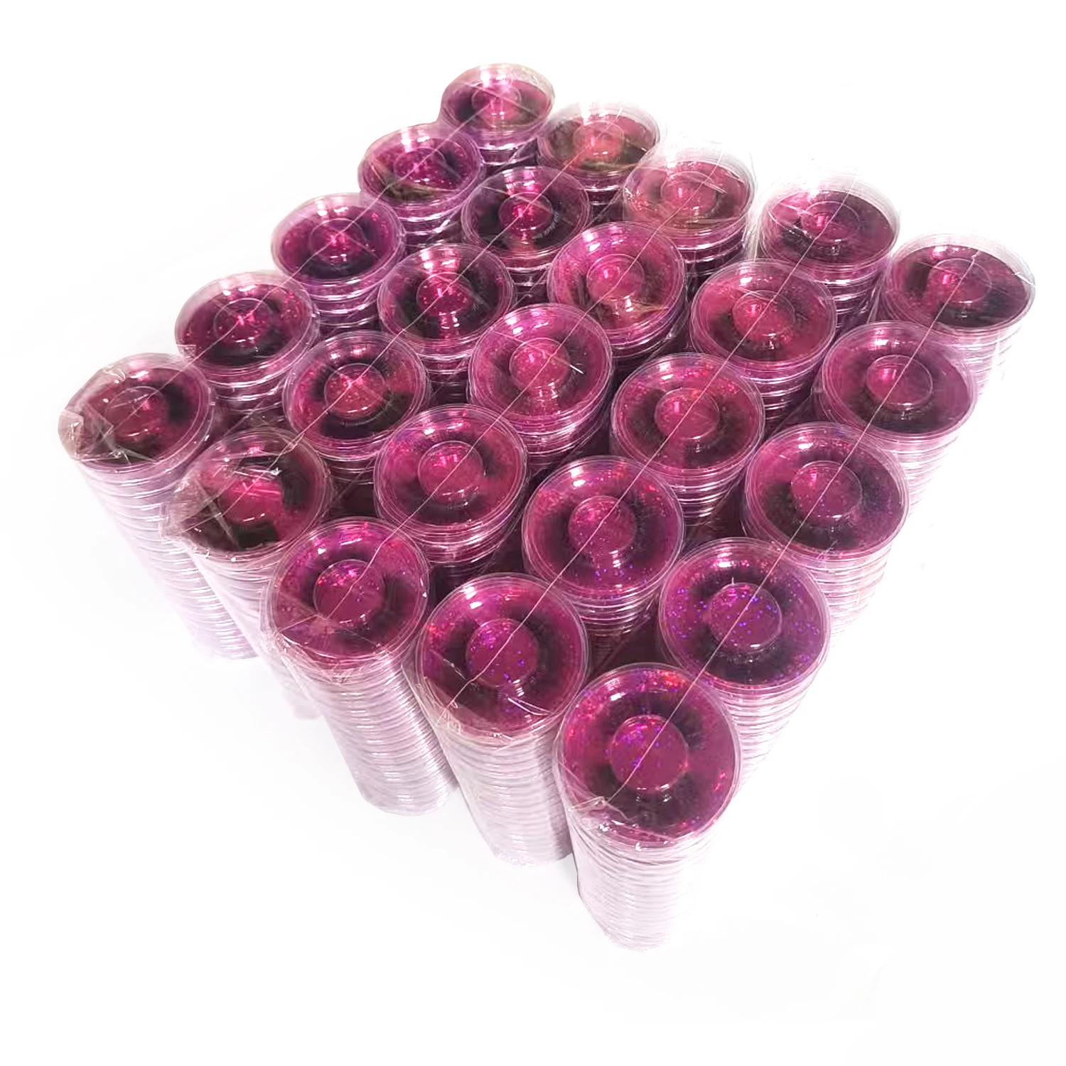Wholesal 50Pairs Cat Eye Lashes Natural long Mixed Style Curling Fluffy Eyelashes Reusable Portable Individual Packing Faux Lash