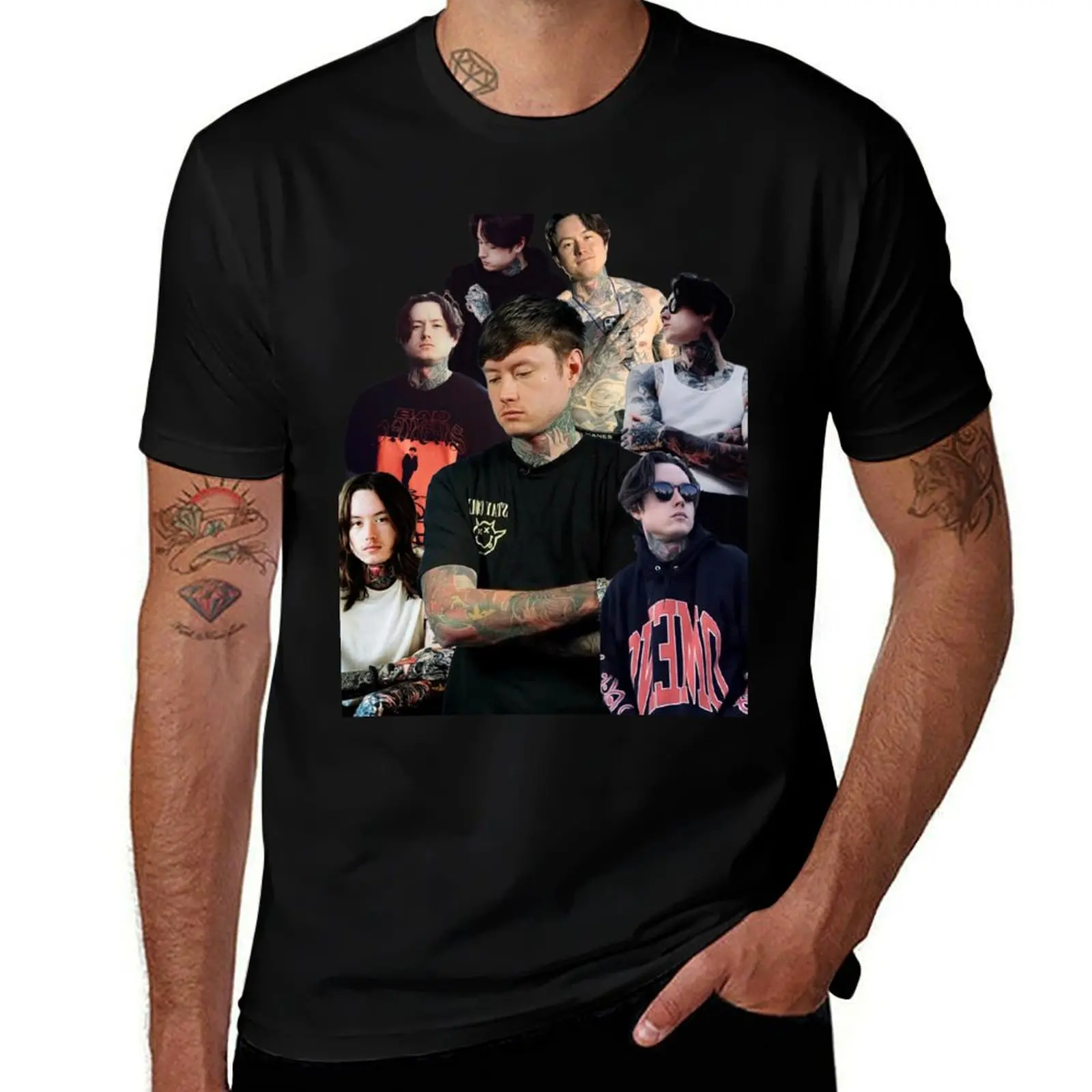 

Noah Sebastian photo COLLAGE T-Shirt Thanksgiving Day Tee Top