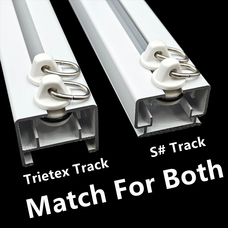 Electric Curtain Track Universal Runner Ultra-quiet Slider Match For Both Trietex Track and Old S Track