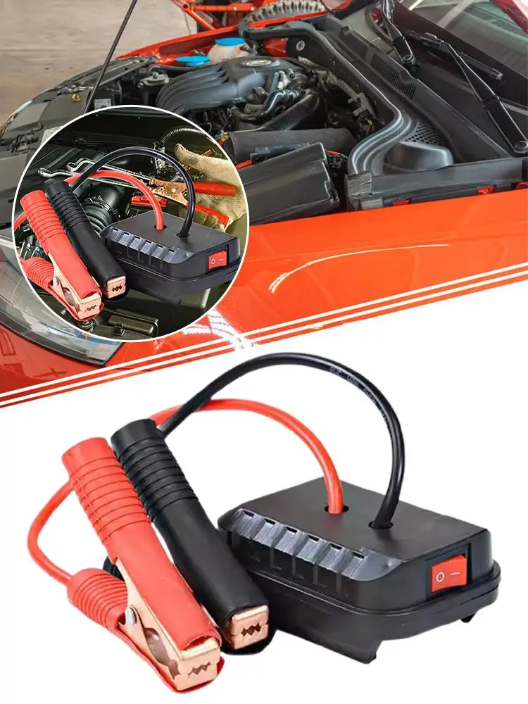 Batterie-zu-Auto-Notstartgerät für Makita Lithium-Batterie-Booster-Konverter, tragbarer Starthilfekabel-Adapter, Autozubehör