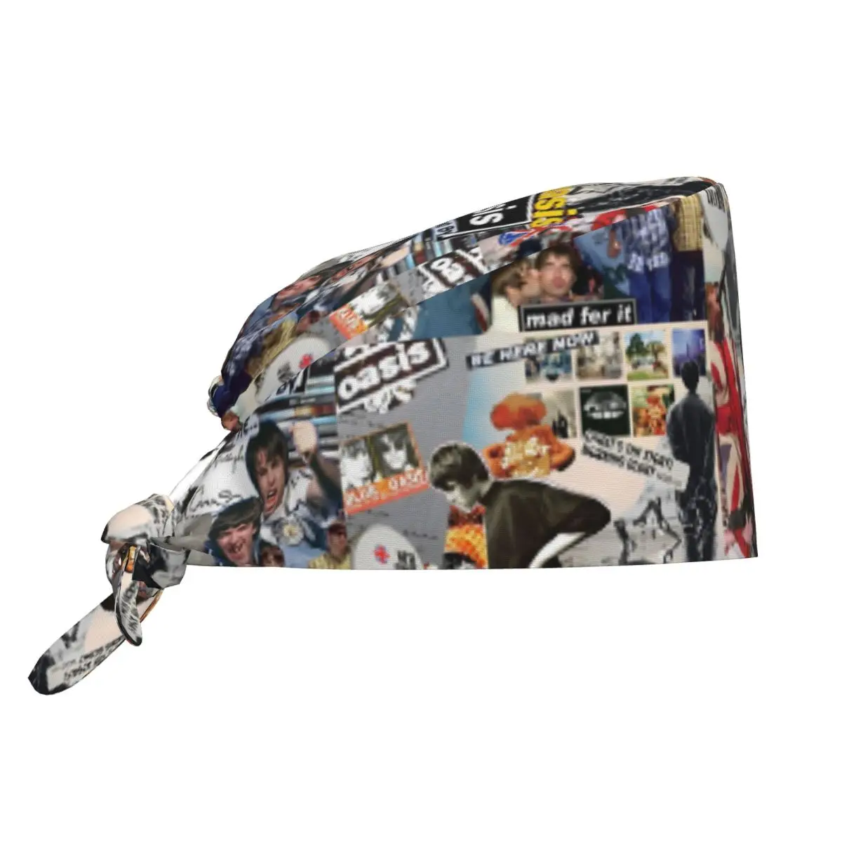 Rock Collage Scrubs Caps clásico O-Oasis belleza mascota veterinario gorras quirúrgicas hombres mujeres enfermera dentista Spa sombreros de trabajo gorra