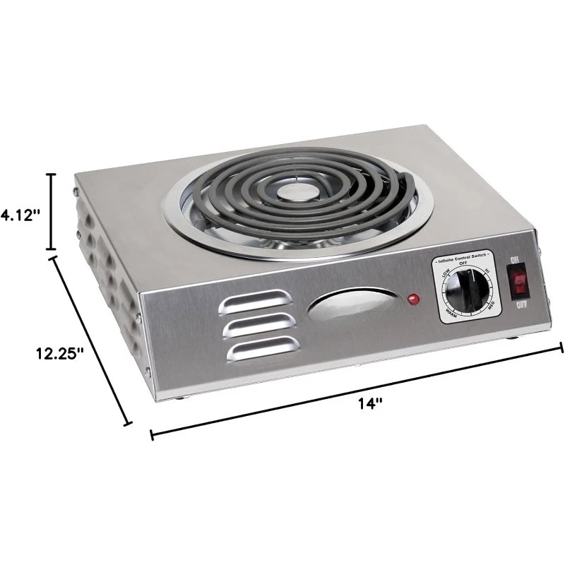 CSR-3T 35,6 cm elektrische tragbare Hochleistungs-Kochplatte für die Arbeitsplatte mit einem Rohrbrenner für die Konzessionen von Restaurant, Hotel, Imbisswagen