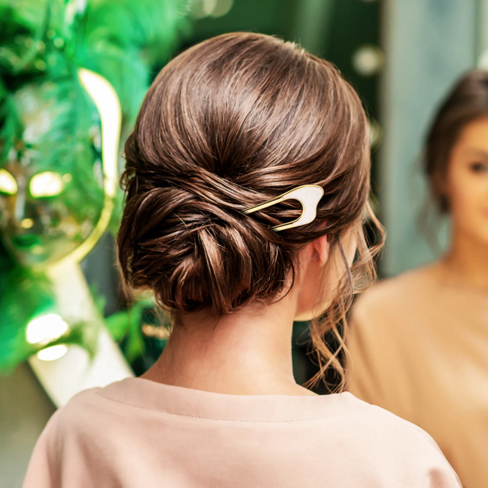 

3pcs U-Shaped French Pins Women Elegant Metal Hair Clips For Buns Thick Fine Hair Accessories Vintage Style Decorative Bobby