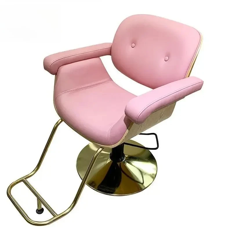 #Salon Unique Barber Chair Professional Simple Nordic Modern Barber Chair Trendy Comfortable Silla Barbero Commercial Furniture
