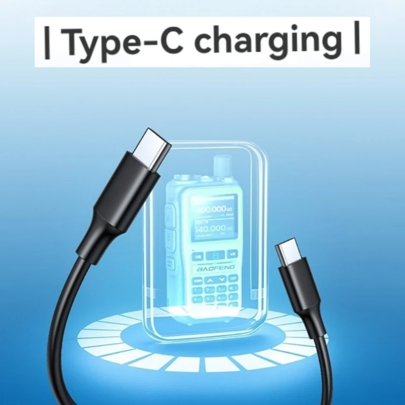 Baofeng UV 5R Mini Radio portátil aplicación móvil programación Bluetooth multibanda frecuencia de copia rápida tipo C 999CH Ham Walkie Talkie