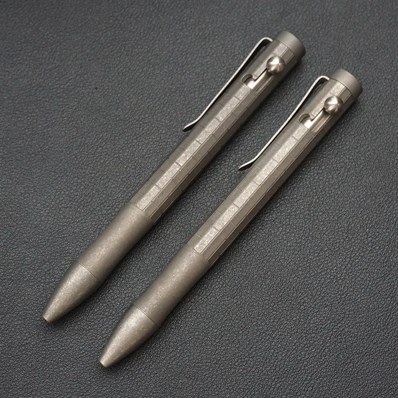 

Titanium Alloy Tactical Pen Stone Washing Process EDC Portable Pen Men's Business Signature Pen Multifunctional Lettering