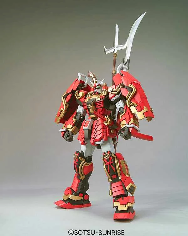 Bandai Genuine Gundam MG Series Model Garage Kit 1/100 Anime Figure Shin Musha Gundam Boy Action Assembly Toy Collection Model