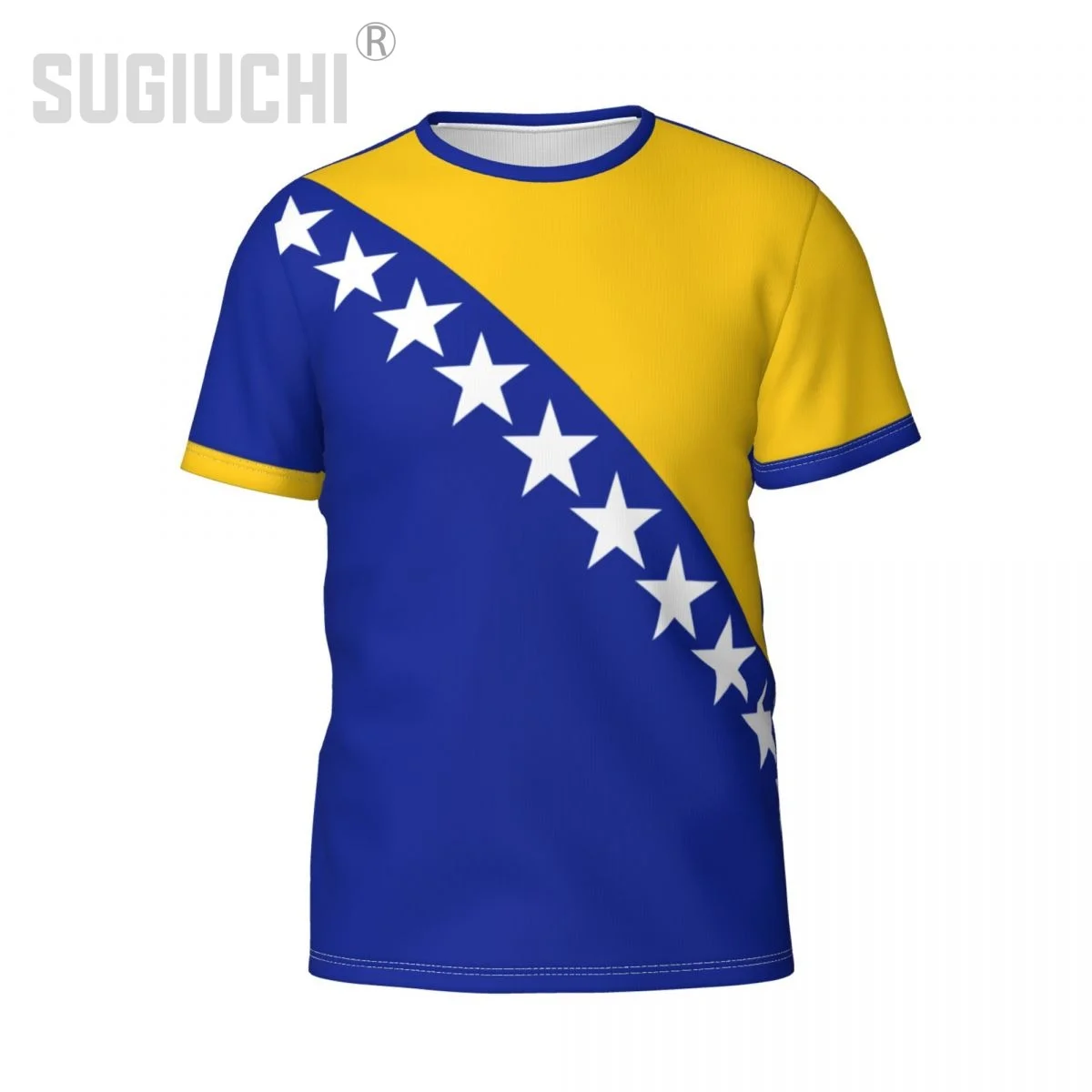 Custom Name Number Bosnia And Herzegovina Flag Emblem 3D T-shirts For Men Women Tees jersey team Soccer Football Fans Gift