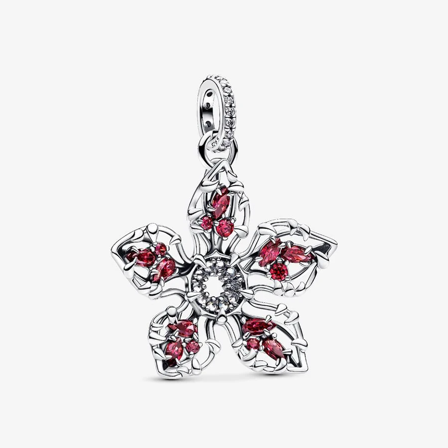 2026 New 925 Silver Texture Cat Claw Bee Elephant Chameleon Bead Man Eating Flower Lantern Pendant DIY Exquisite Charm Jewelry image 3