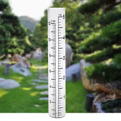 2Pcs Clear Capacity 72in Total Length Glass Rain Gauge Replacement Tube Outdoor Garden Yard Home Suitable for Outdoor