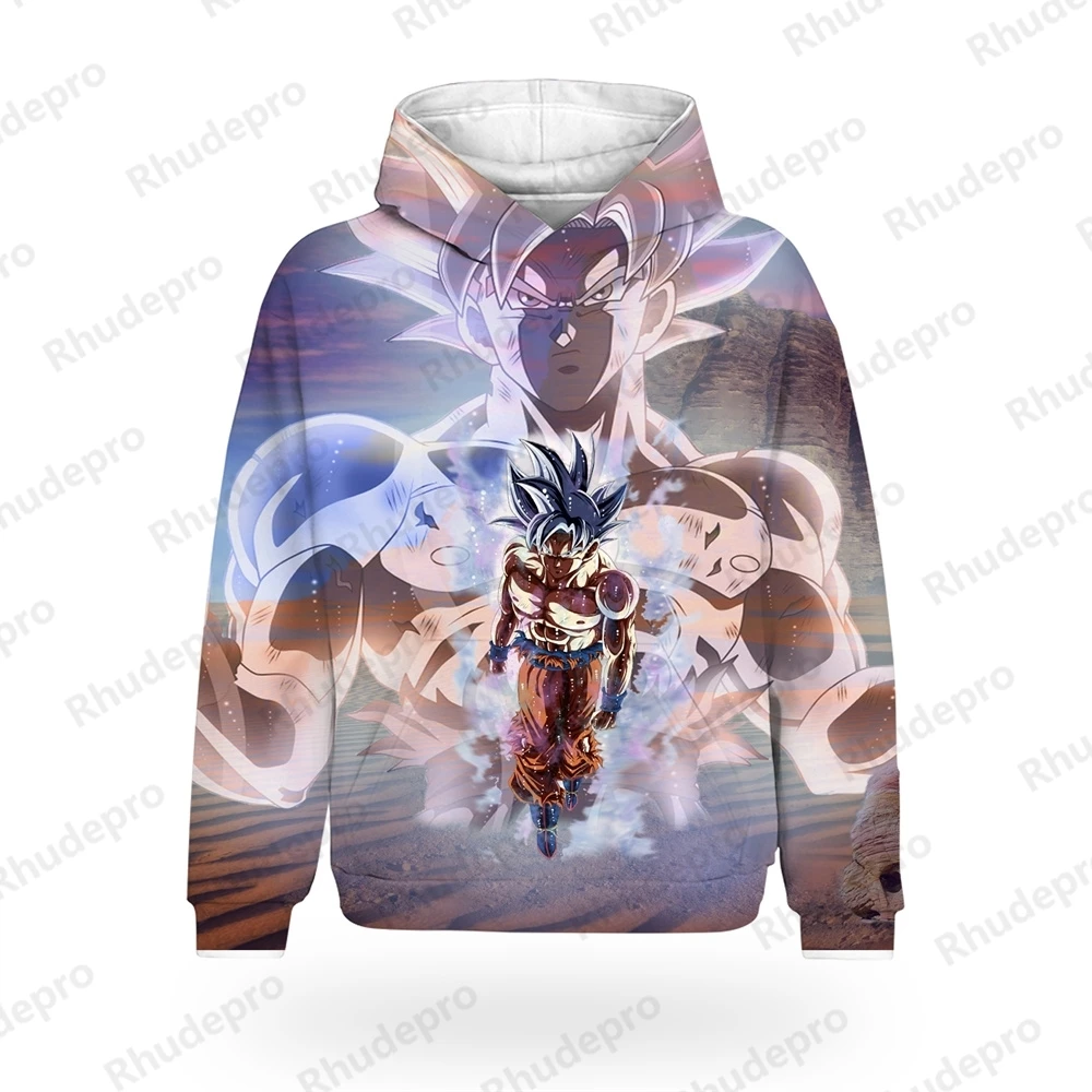 DragonBallZ Hoodie Children's 3D Hoodie Fashion Hoodie Long Sleeve Round Neck Casual Animation Super Saiya Goku Hoodie