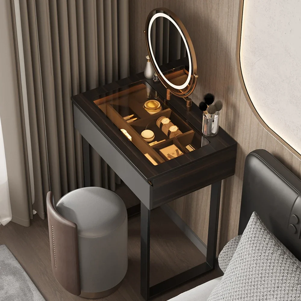 

Nordic Dressing Glass Corner Drawer Women’s Makeup Unique Dla Dziewczynek Elegant Home Accessories Chic Design Modern Style