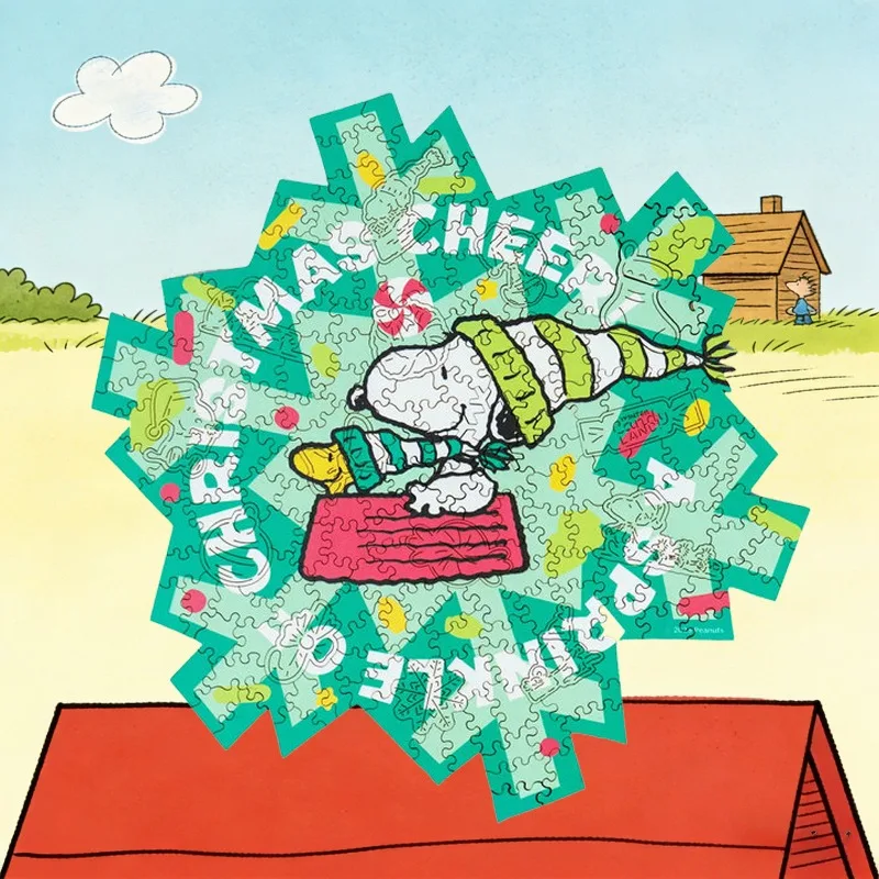 

Деревянные пазлы с аниме-персонажами для взрослых: Снупи, 200 деталей, классическая мультяшная головоломка, игра для тренировки мозга, декор для дома, подарок