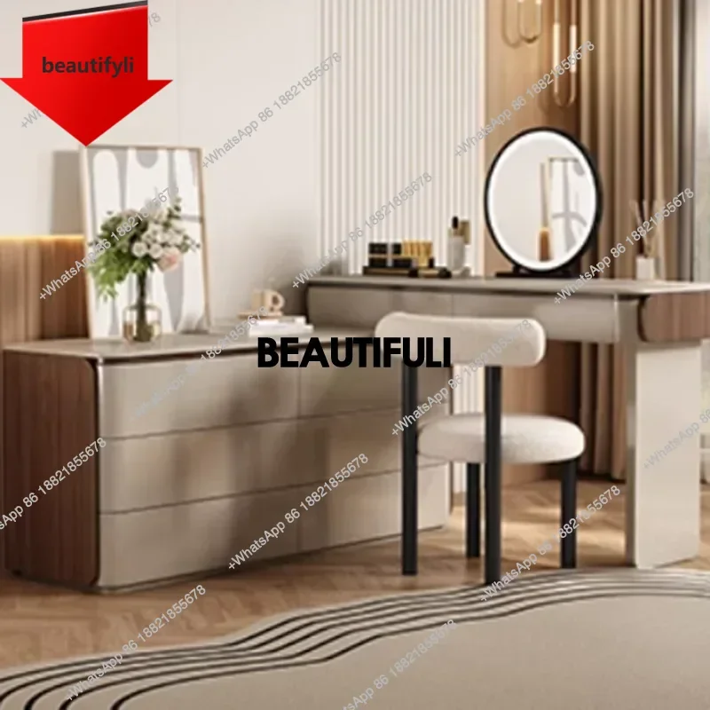 

A57 White Storage Vanity Tables Wood Mirror Stool Cabinet Bedroom Vanity Tables Girl Makeup Salon Schmink Tisch Home Furniture